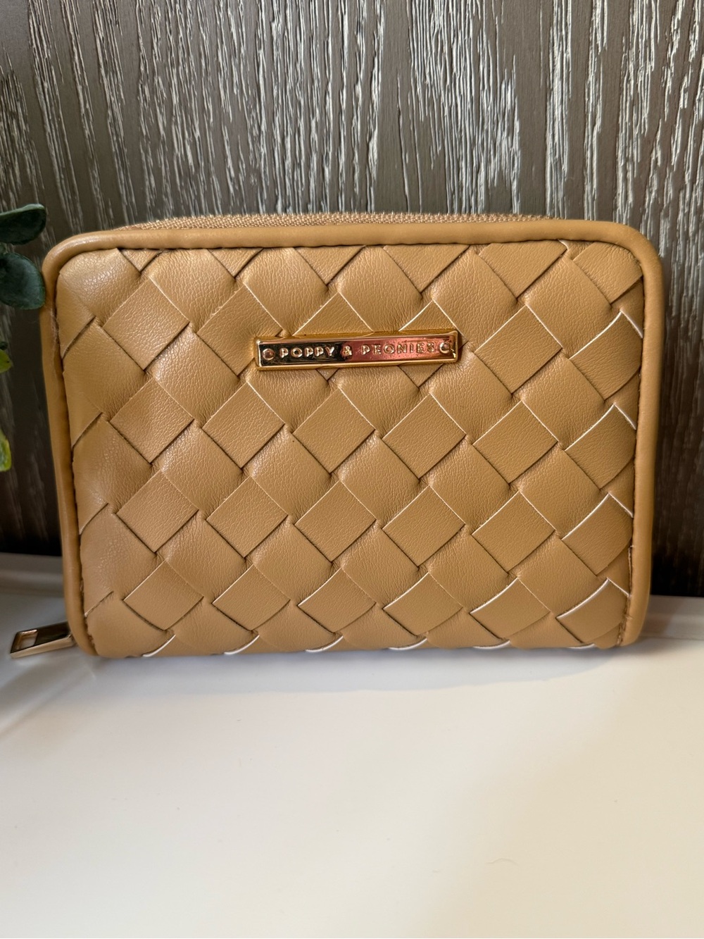 Poppy and Peonies Woven Wallet